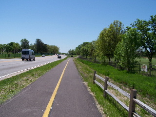 Bike Trail parallel to Roselle Road